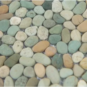 GREEN XS PEBBLE MOSAIC Floor Tile