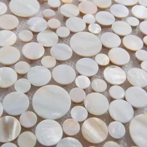 PEARL PENNY ROUND MOSAIC Wall Tile