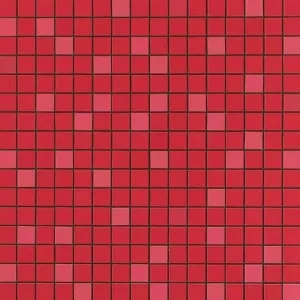 Red Mosaico Q Wall Tile