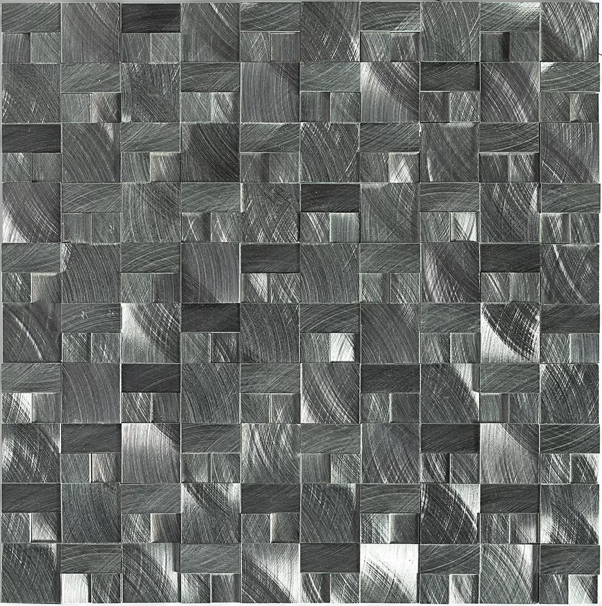 ST72 Gunmetal Mosaic 3d block tile