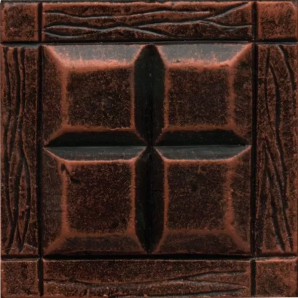 Guilded Copper Square Four Square