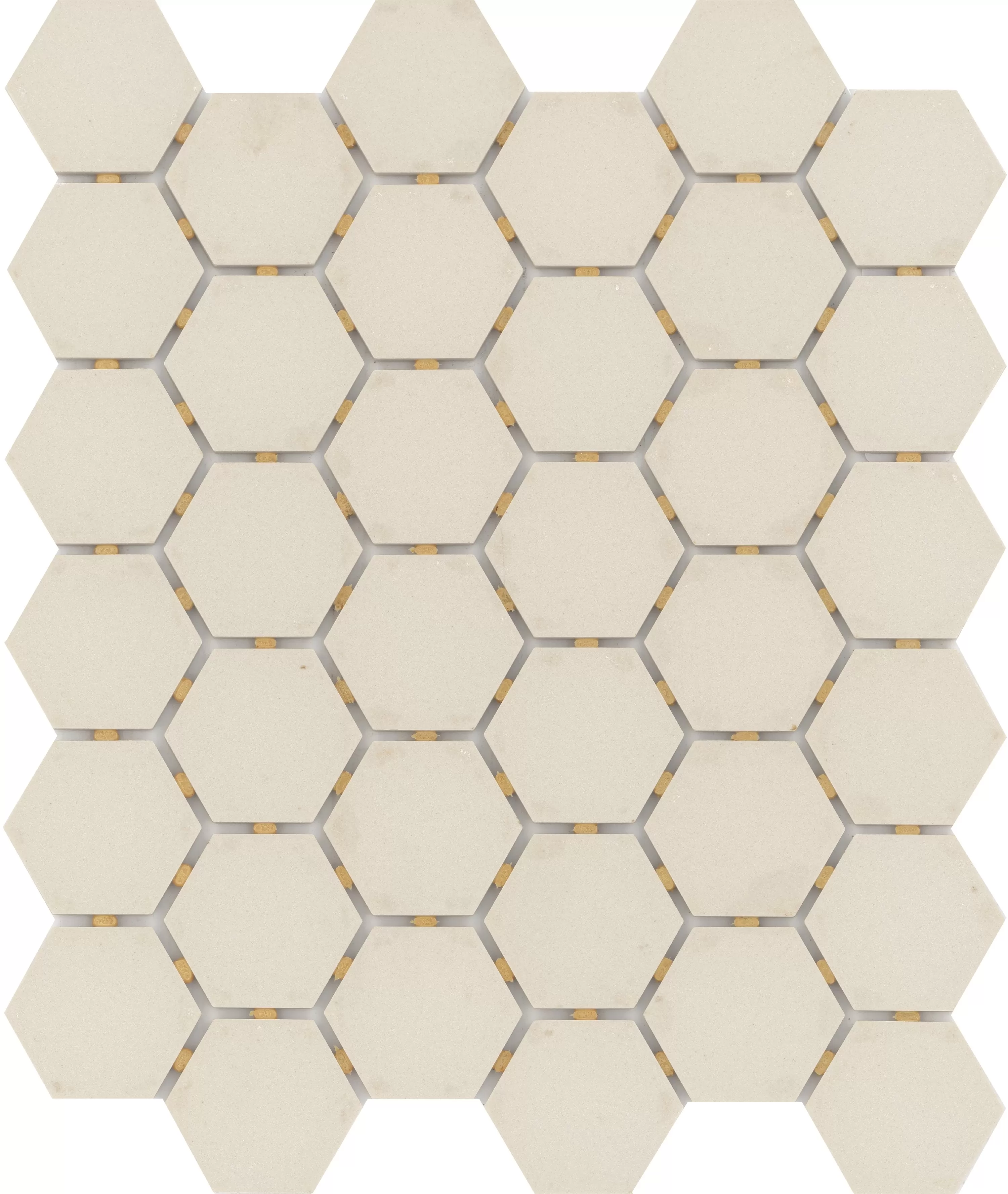 Zone Fawn Matte 2 Hex Mosaic tile