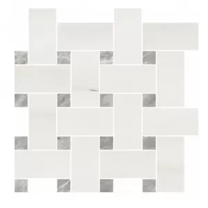 White Dolomite Intreccio Floor Tile