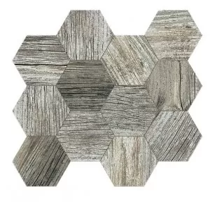 Silver Mosaico Esagona Floor Tile