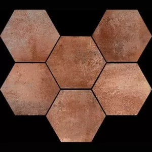 Cotto Scuro hexagon Floor Tile