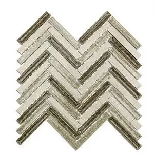 Herringbone Wooden Moss Wall Tile