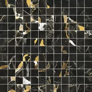 Black Gold JW 11 Mosaico Luc Floor Tile