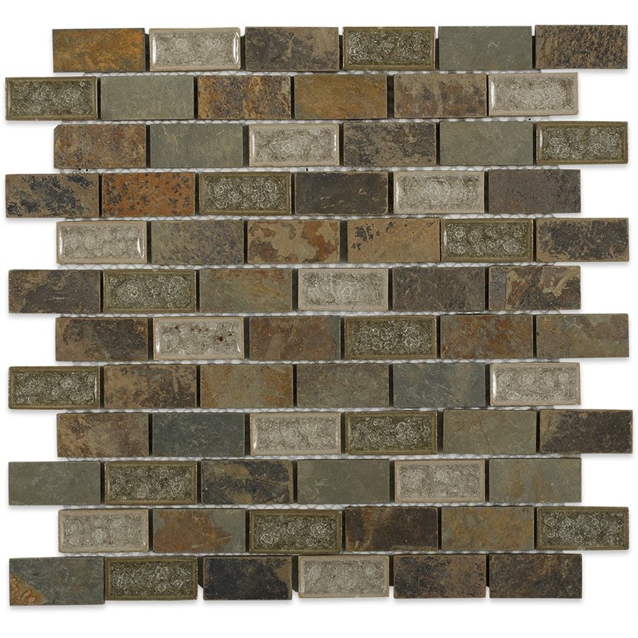 ART GLASS RUSTIC SLATE slate tile Art Glass collection by Soho Studio