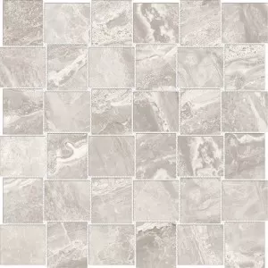 Stella Argento Mosaic Floor Tile