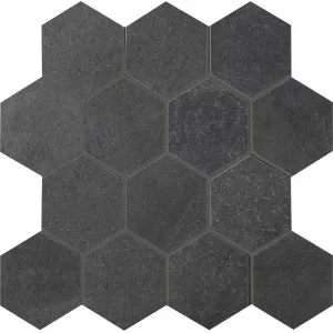 Graphite Hexagon Mosaic