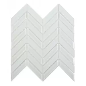Chevron Mosaic Super White