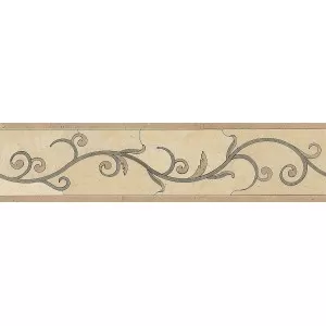 Fleece, Lagos Gold, Sable Casanova Border Floor Tile