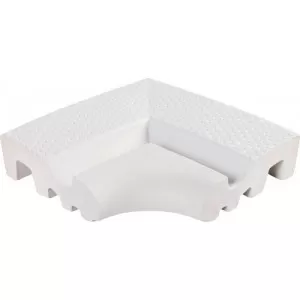 421-bl borde esquina dots blanco Floor Tile