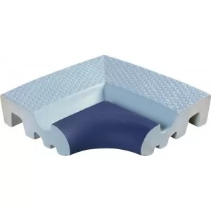421-azmr borde esquina dots azul Floor Tile
