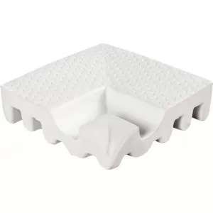 422-bl borde ang int dots blanco Floor Tile