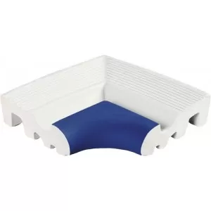 321-blmr borde esquina grooved blanco marino Floor Tile