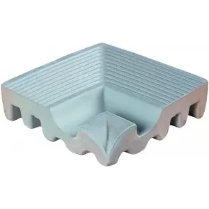 322-az borde ang int grooved azul Floor Tile