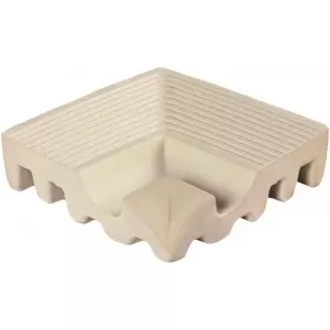 322-be borde ang int grooved beige Floor Tile