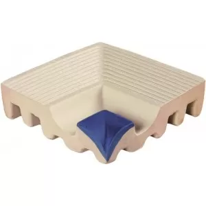 322-bemr borde ang int grooved beige marin Floor Tile