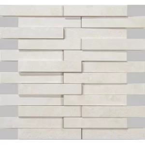 Evolution White Str Mos Brick Wall Tile