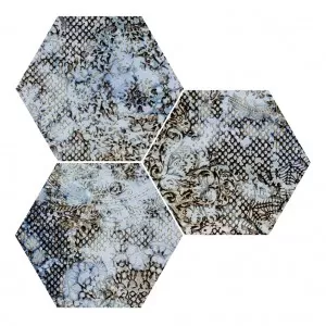 Inedita Blue Hexagon Floor Tile