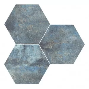 Alchemy Blue Hex Floor Tile