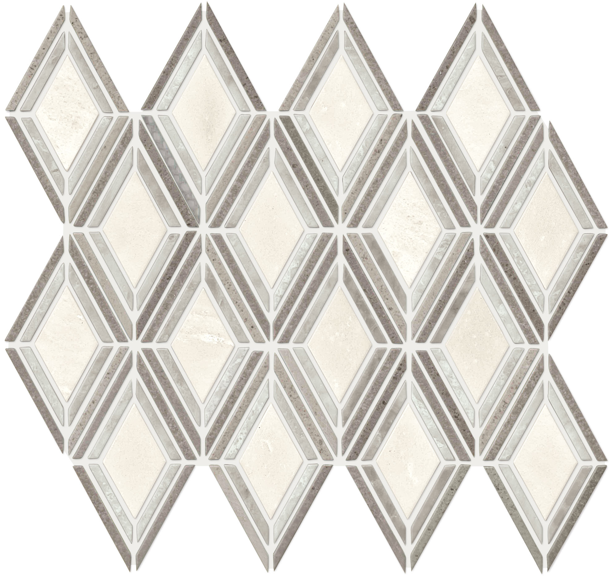 Argyl Blnd Gry DA23 mixed tile Decorative Accents collection by