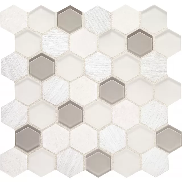 Tranquil Snow Hexagon