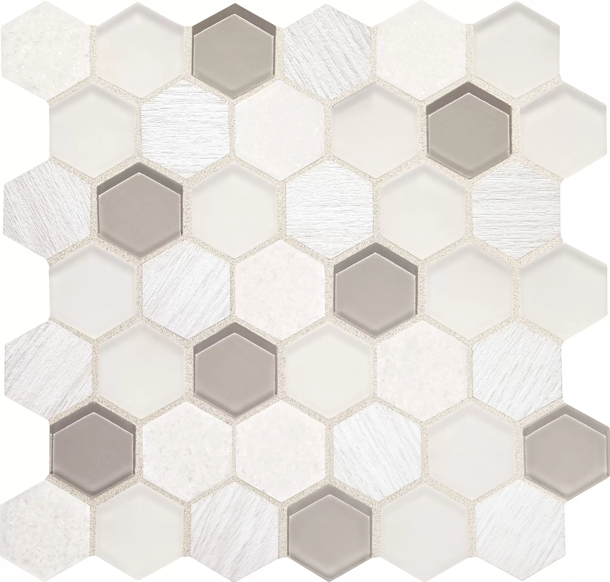 Tranquil Snow Hexagon