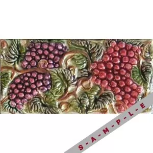 4x8 Grapes (Red & Purple with Wine Wall Tile