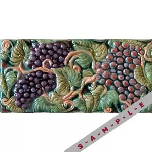 4x8 Grapes (Purple with Blue & Blue with Red) Wall Tile