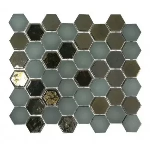 Brill Hexagon Mosaic Olive Floor Tile