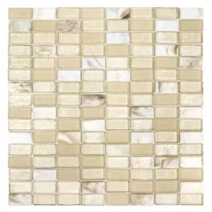 Stack Brick Blend Mosaic Venice Floor Tile