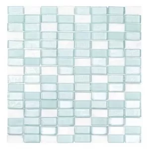 Stack Brick Blend Mosaic Moorea Floor Tile