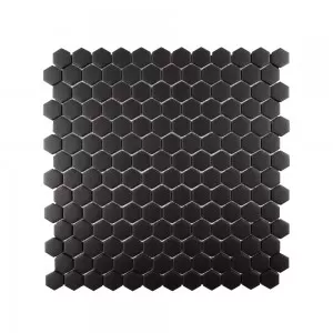 Strut Mosaic Black Floor Tile