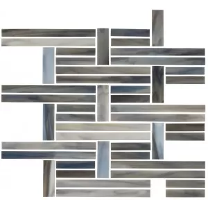 Perpendicular Mosaic Clay Wall Tile