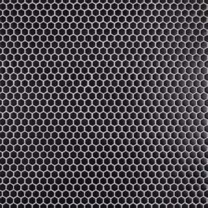 Hexagon Mosaic Black Floor Tile
