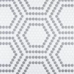 Union Mosaic Grey Floor Tile