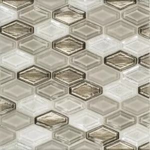 Beveled Elongated Hex Hazel Wall Tile