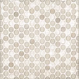 Penny Round Champagne Floor Tile