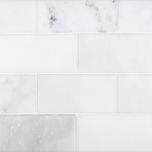 Beveled Field Tile West End White Floor Tile
