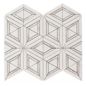 Debutante Tiara Mosaic Floor Tile