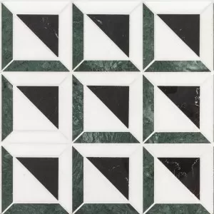 Garden Party Rook Mosaic Floor Tile