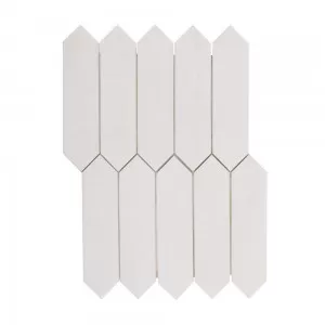 Masquerade Ball Plume Mosaic Floor Tile