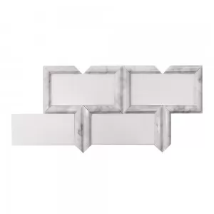 High Profile Mosaic GreyWhite Wall Tile