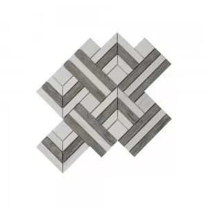 Topeka Mosaic Grey Floor Tile