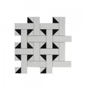 Charleston Mosaic Nero Marquina Floor Tile