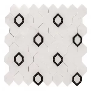 Perry Avenue Mosaic Brooklyn Marquina Floor Tile