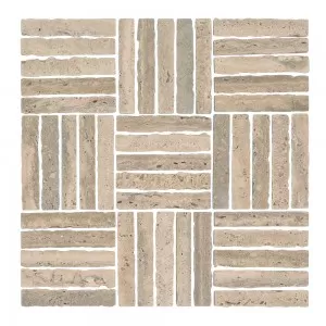 Parquet Mosaic Taupe Floor Tile