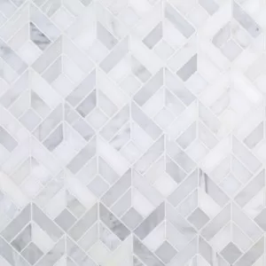Waterfall Mosaic Classic Statuario Floor Tile